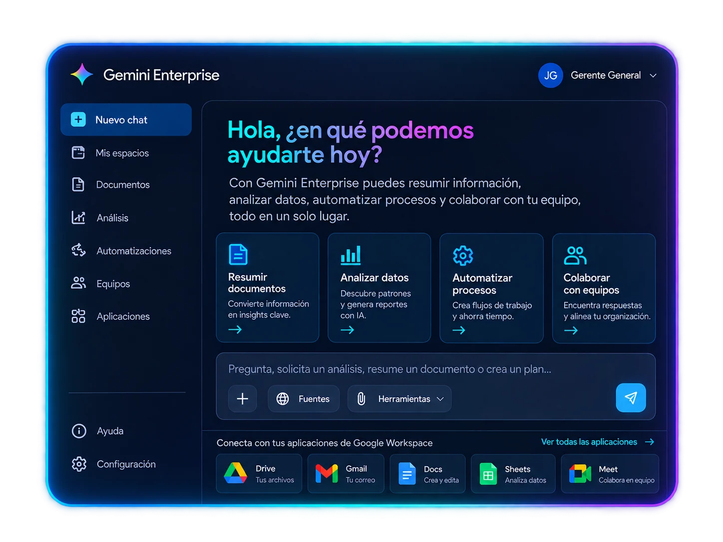 Gemini Enterprise en Google Workspace, la IA de Google para empresas